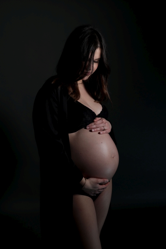 femme enceinte, photo shooting studio