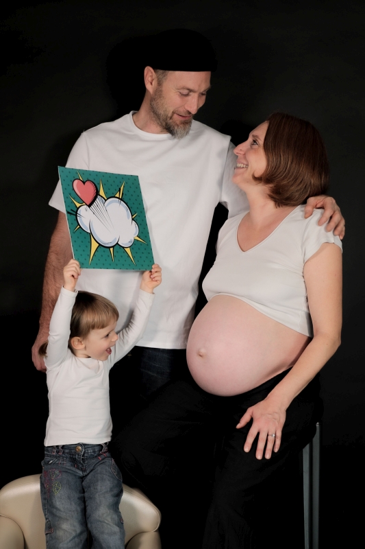 photo de famille en studio