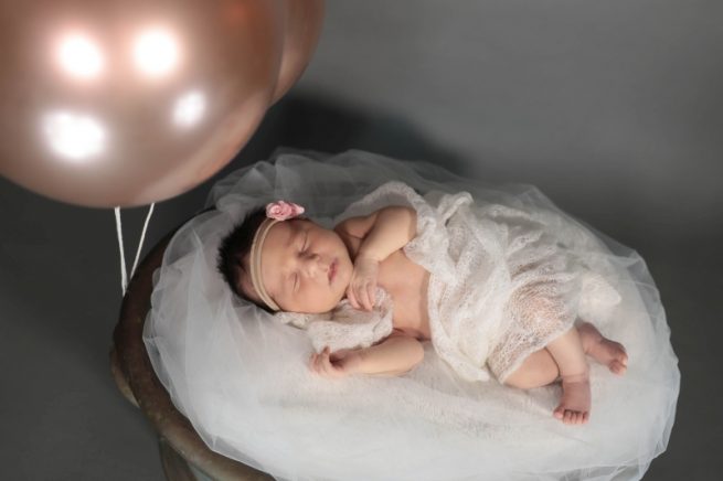 photo de bébé en couleur