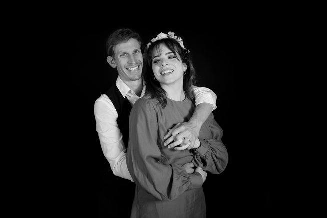 portrait de couple en studio à Grenoble